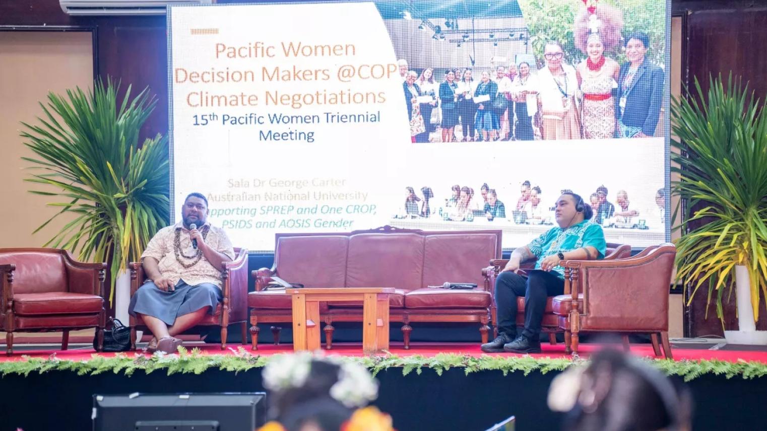 George Carter at the Pacific Women Triennial Conference